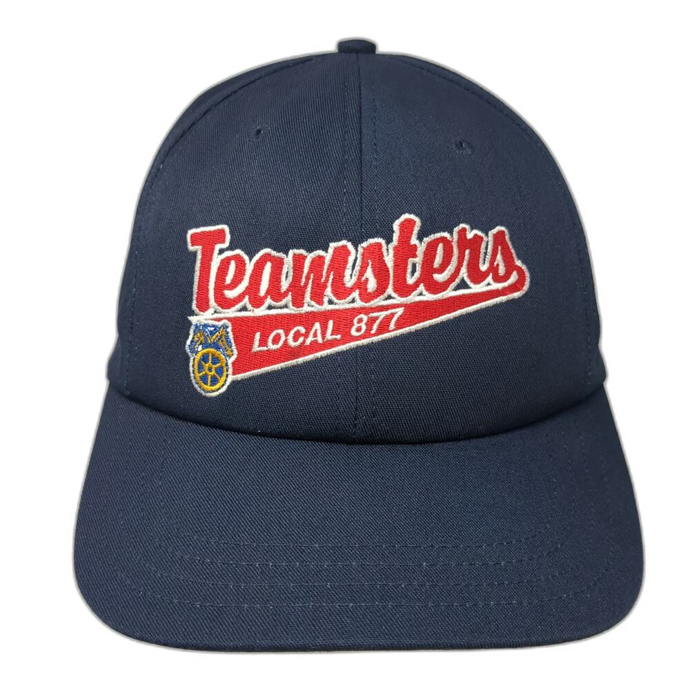 Unionwear Teamsters Local 877 Strapback Baseball Cap Blue One Size USA Hat